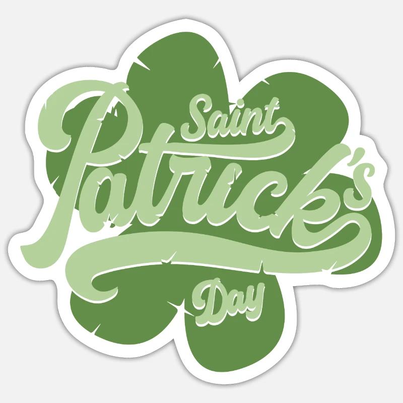 Saint Patrick s Day Sticker taille S (10 x 10 cm)