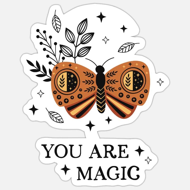 Mystical Magic 07 - Vous - pos - wt Sticker taille S (10 x 10 cm)