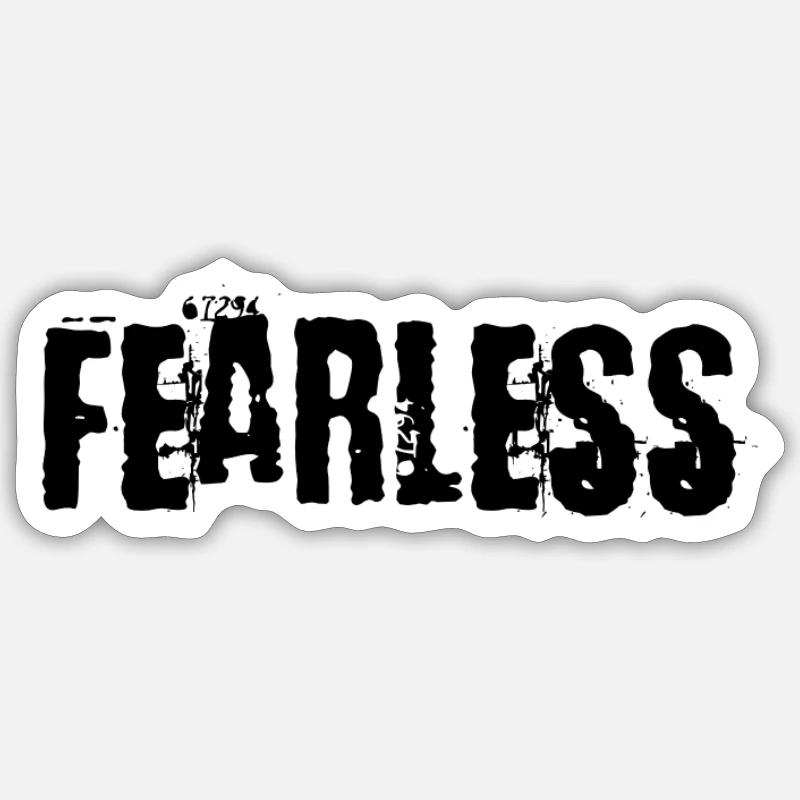 Fearless Sticker size S (10 x 10 cm)