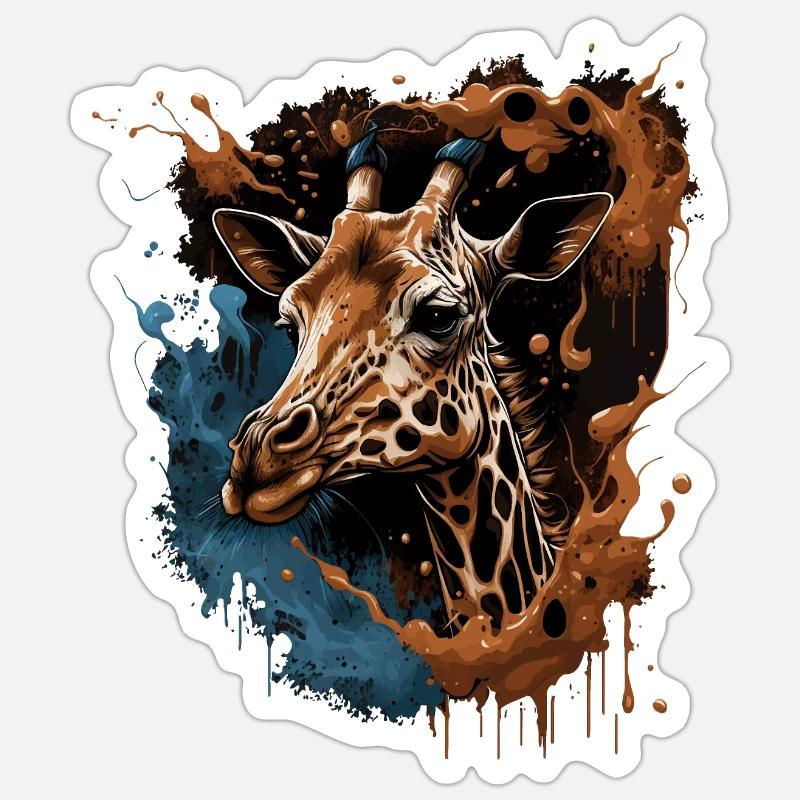Giraffe Sticker size S (10 x 10 cm)