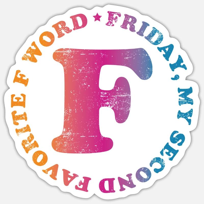 Cadeau de devis du vendredi week-end Sticker taille S (10 x 10 cm)