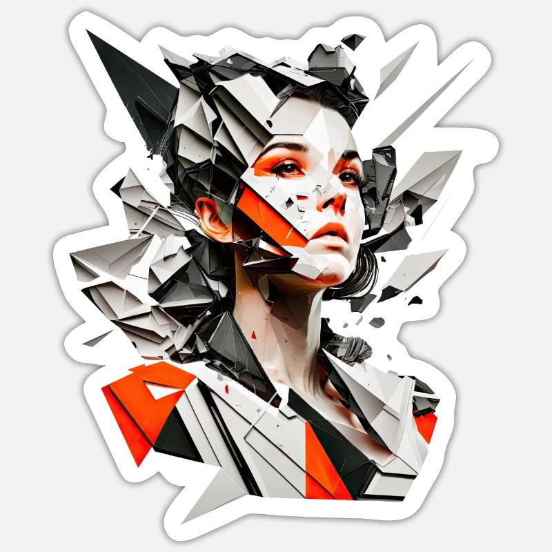 Retro Flash No34 Sticker Größe S (10 x 10 cm)
