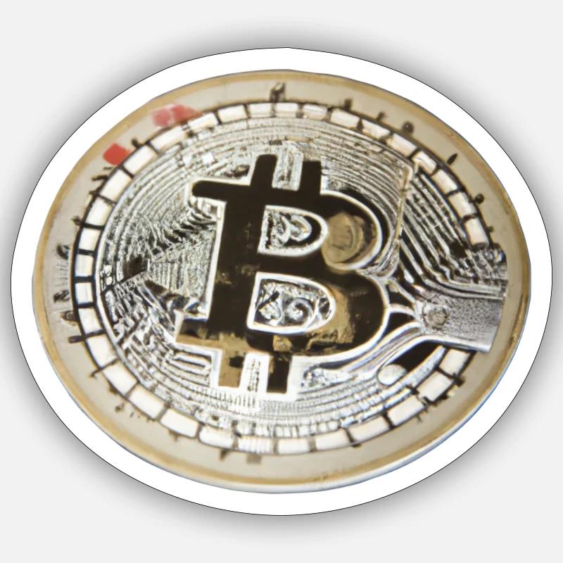 Bitcoin Image 9 - Sticker size S (10 x 10 cm) - white matte