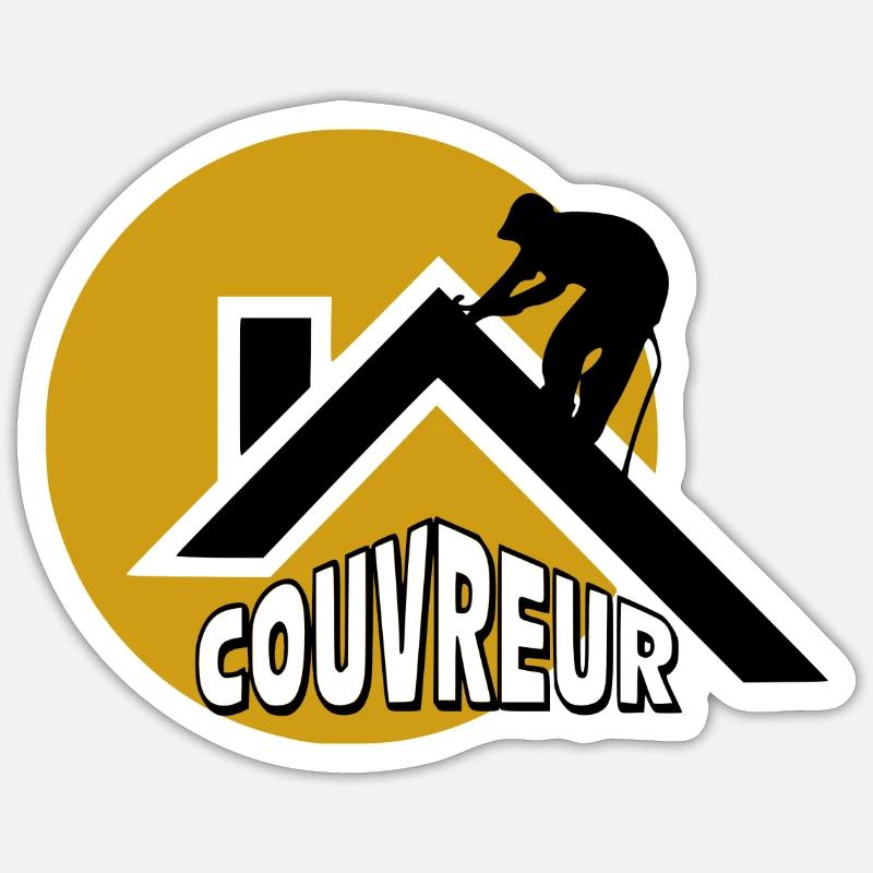Couvreur Sticker taille S (10 x 10 cm)