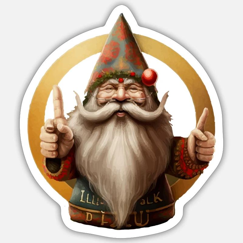Verdünne den Elfen - Sticker Größe S (10 x 10 cm) - Mattweiß