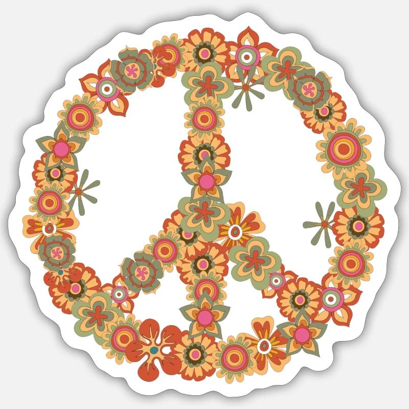 Hippy - Sticker size S (10 x 10 cm) - white matte