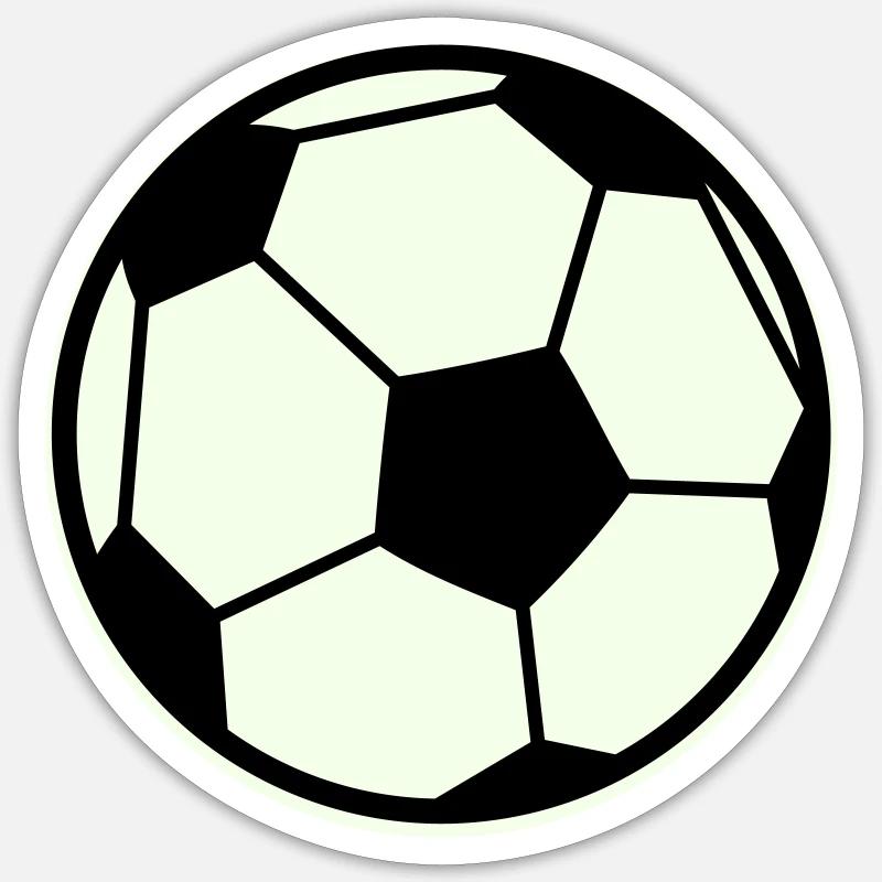 fussball Sticker Größe S (10 x 10 cm)