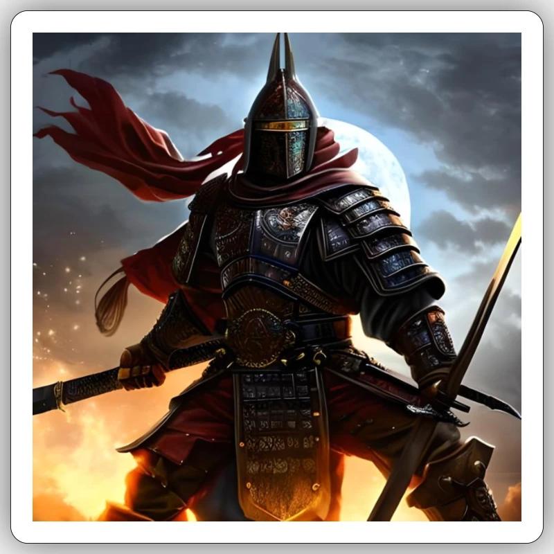 Warrior 2 Sticker size S (10 x 10 cm)