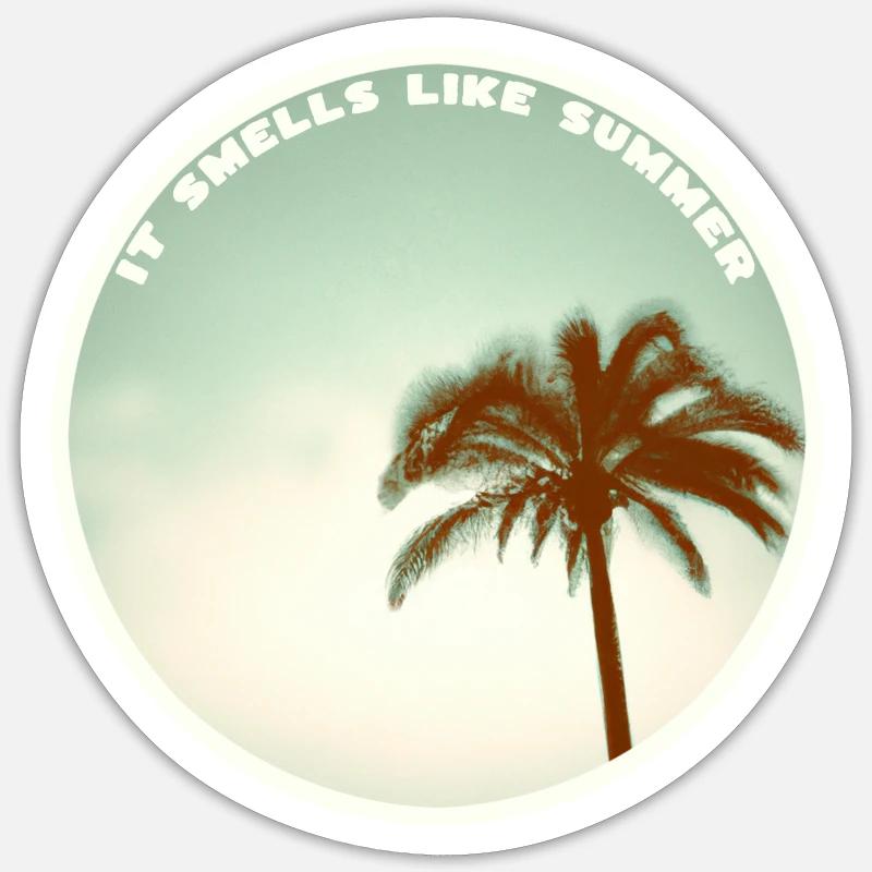 Il sent tellement guuut... - Sticker taille S (10 x 10 cm) - blanc mat