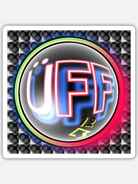 Üff [Status] - Club WoW - Sticker Größe S (10 x 10 cm) - Mattweiß