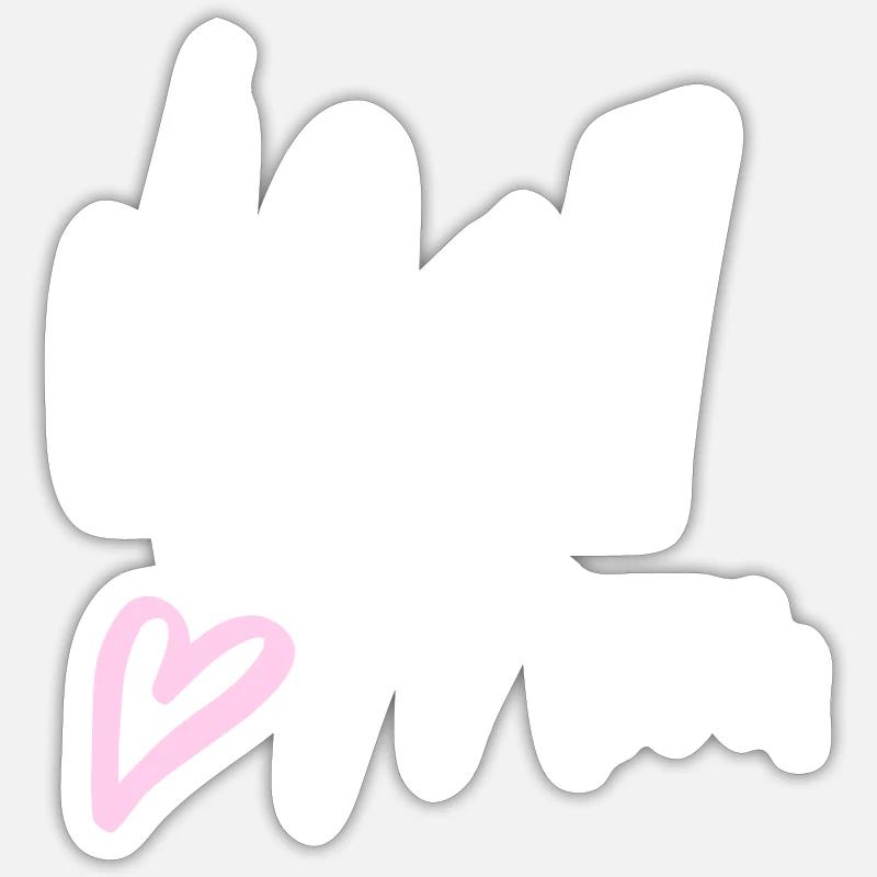 Chère maman - Sticker taille S (10 x 10 cm) - blanc mat
