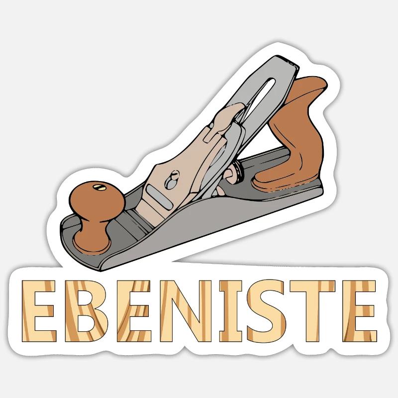Cabinetmaker - Sticker size S (10 x 10 cm) - white matte