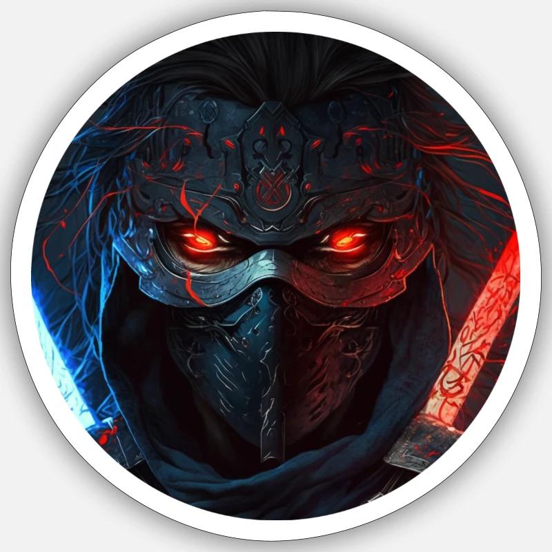 Samurai Sticker size S (10 x 10 cm)