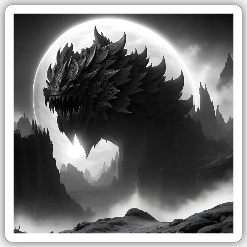 Fantasy Creature Sticker size S (10 x 10 cm)