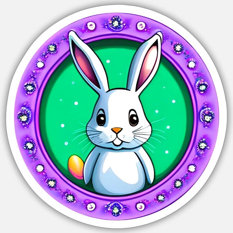 Little Easter - Sticker size S (10 x 10 cm) - white matte