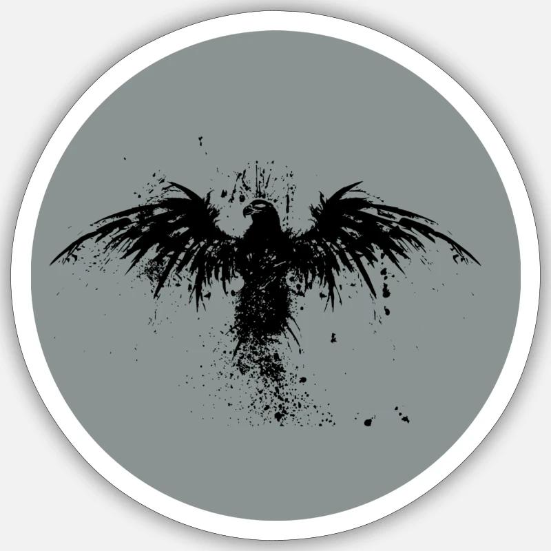 Adler - Sticker Größe S (10 x 10 cm) - Mattweiß