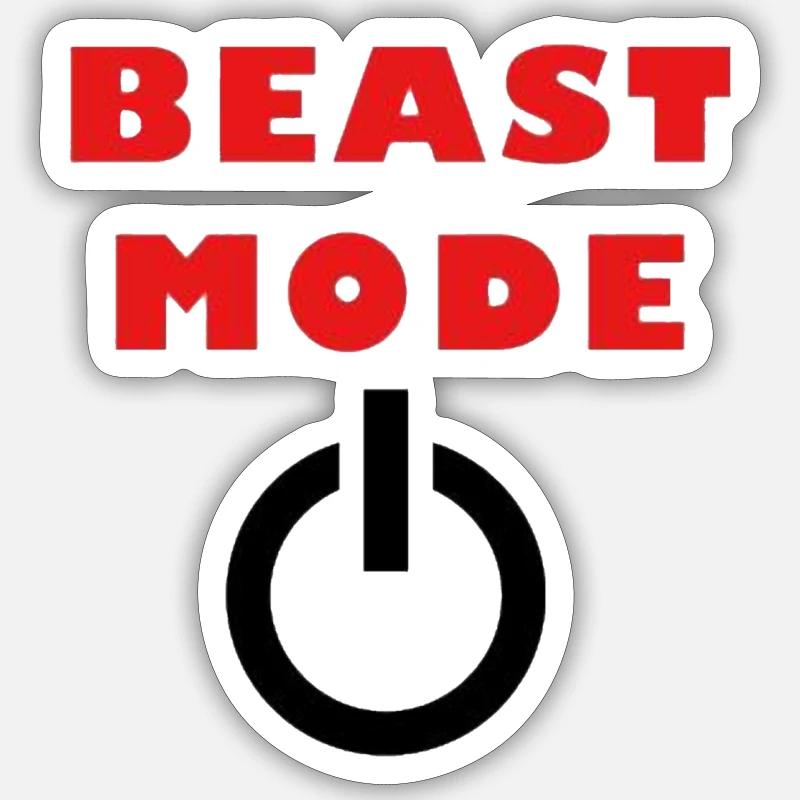 BM activé - Sticker taille S (10 x 10 cm) - blanc mat