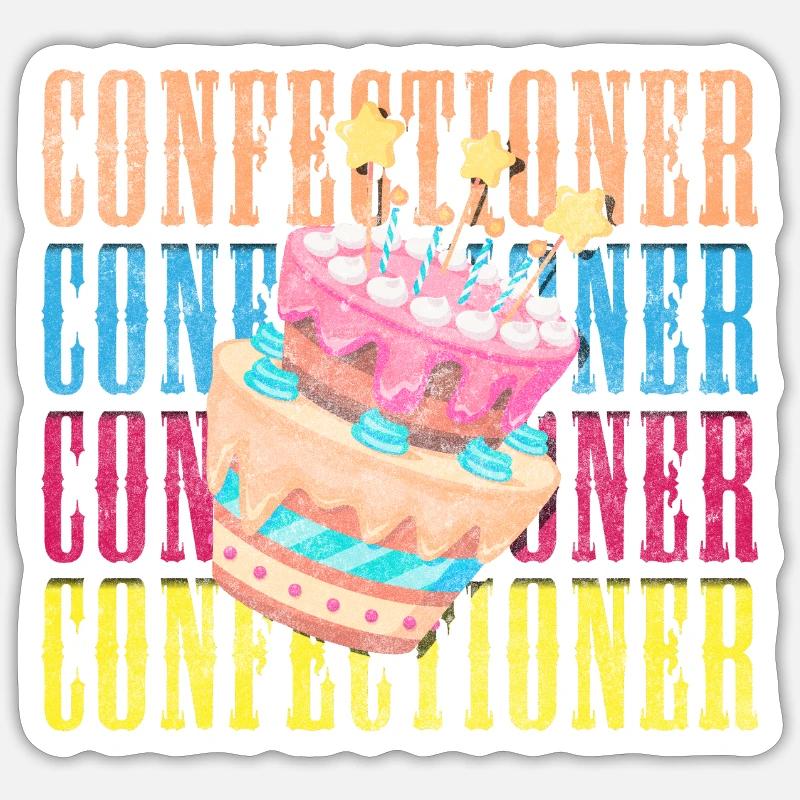 Kuchen Geschmack Meisterkonditor Sticker Größe S (10 x 10 cm)