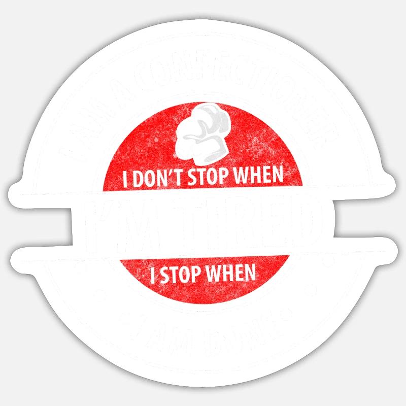 Konditorei Geschmack Törtchen - Sticker Größe S (10 x 10 cm) - Mattweiß