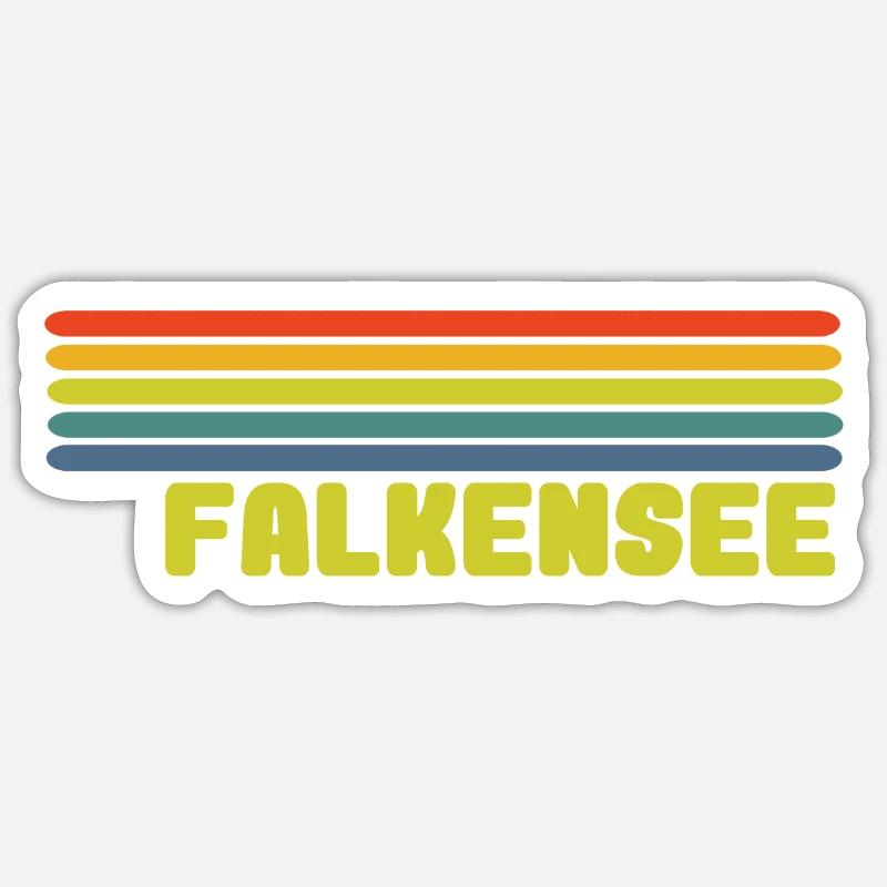 Falkensee - Sticker Größe S (10 x 10 cm) - Mattweiß
