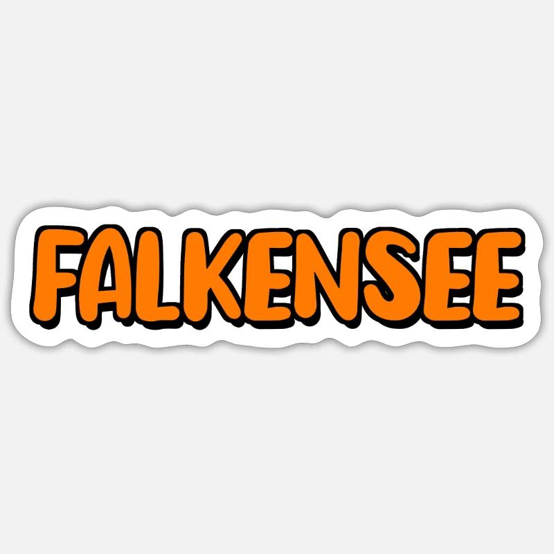 Falkensee - Sticker Größe S (10 x 10 cm) - Mattweiß