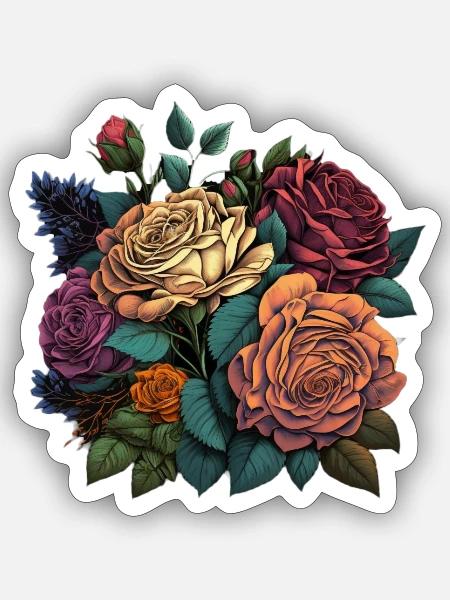 ORIGINAL ROSENSTRAUSS - Sticker Größe S (10 x 10 cm) - Mattweiß