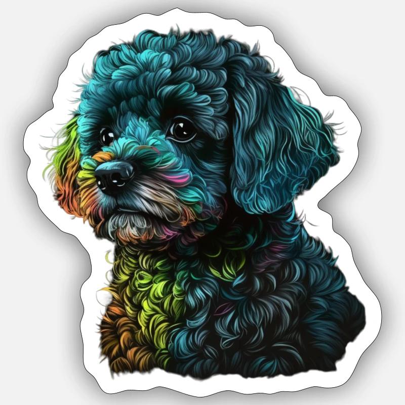 MIGNON CANICHE Sticker taille S (10 x 10 cm)