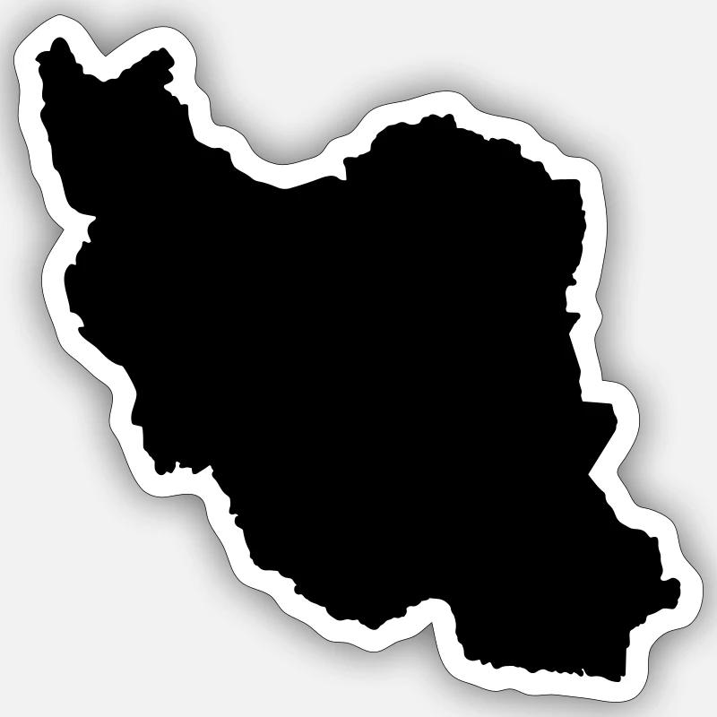 Iran - Sticker size S (10 x 10 cm) - white matte