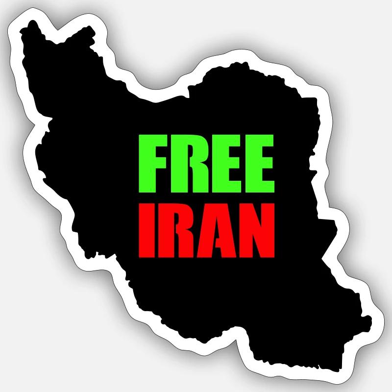 Iran libre Sticker taille S (10 x 10 cm)