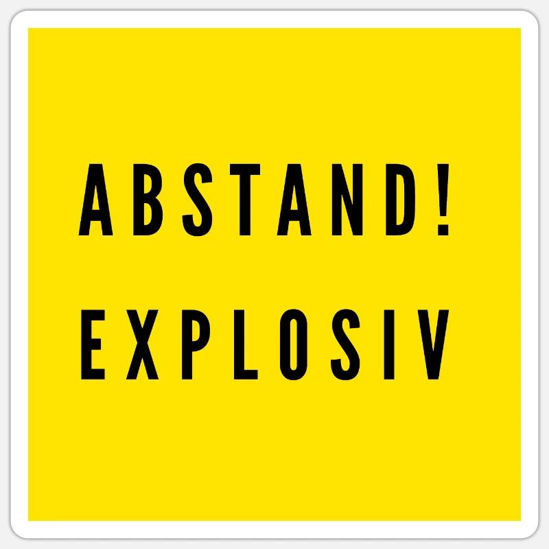 Abstand Explosiv LSBY Sticker Größe S (10 x 10 cm)