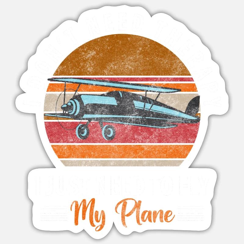 Pilot Modellbau Flugplatz Sticker Größe S (10 x 10 cm)