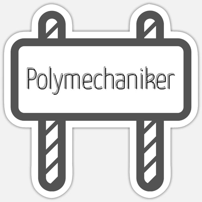 Polymechaniker Sticker Größe S (10 x 10 cm)