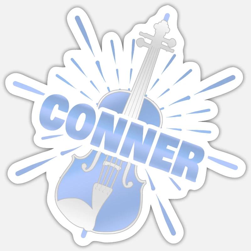 Violin Conner - Sticker size S (10 x 10 cm) - white matte