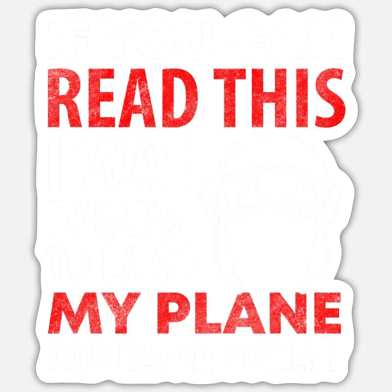 Flugzeug Flieger Luftfahrt Flugplatz - Sticker Größe S (10 x 10 cm) - Mattweiß