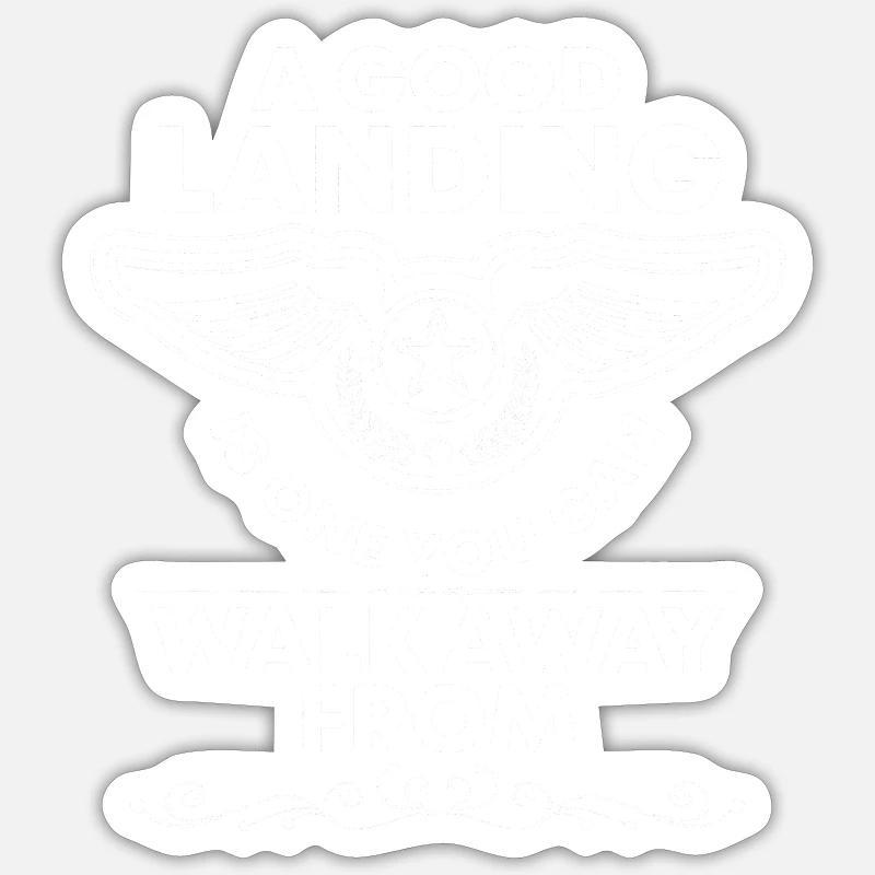 Flugzeug Beruf Luftfahrt Flugplatz Sticker Größe S (10 x 10 cm)