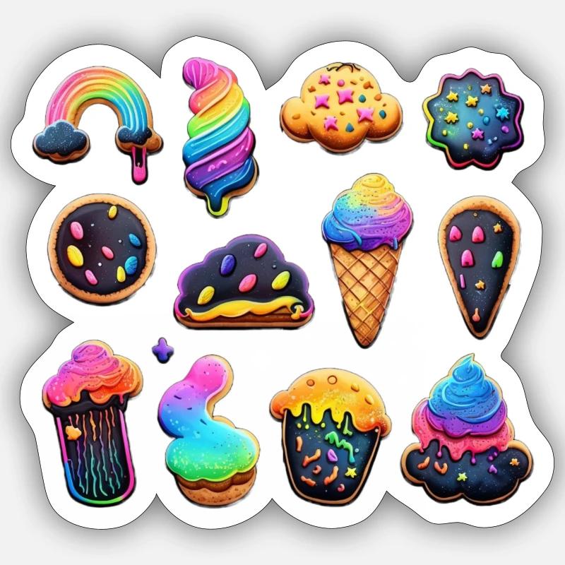 KEKSE - EISCREME Sticker Größe S (10 x 10 cm)