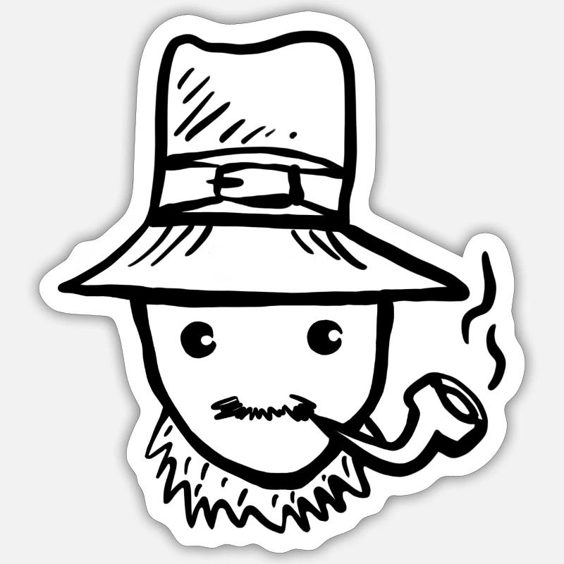 Leprechaun St. Patrick Day Sticker size S (10 x 10 cm)