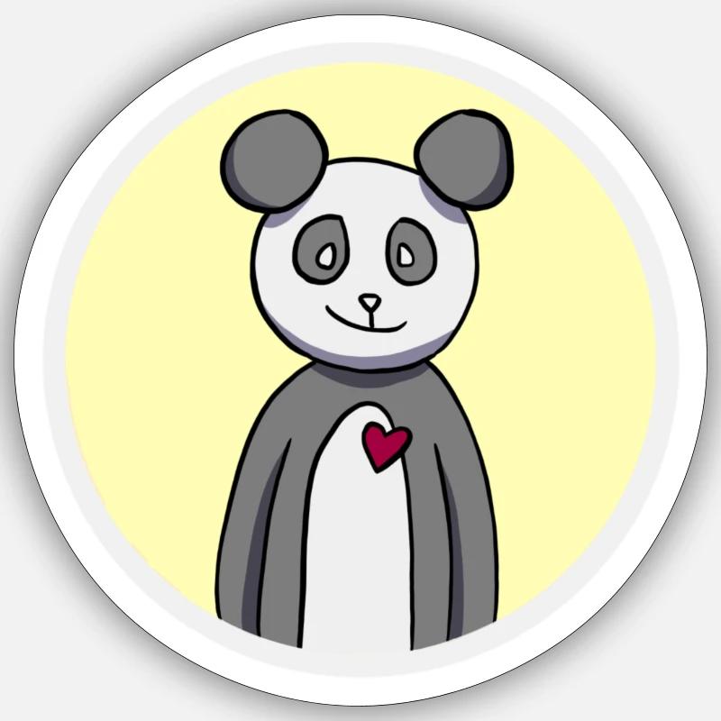 Panda Comics logo Sticker size S (10 x 10 cm)