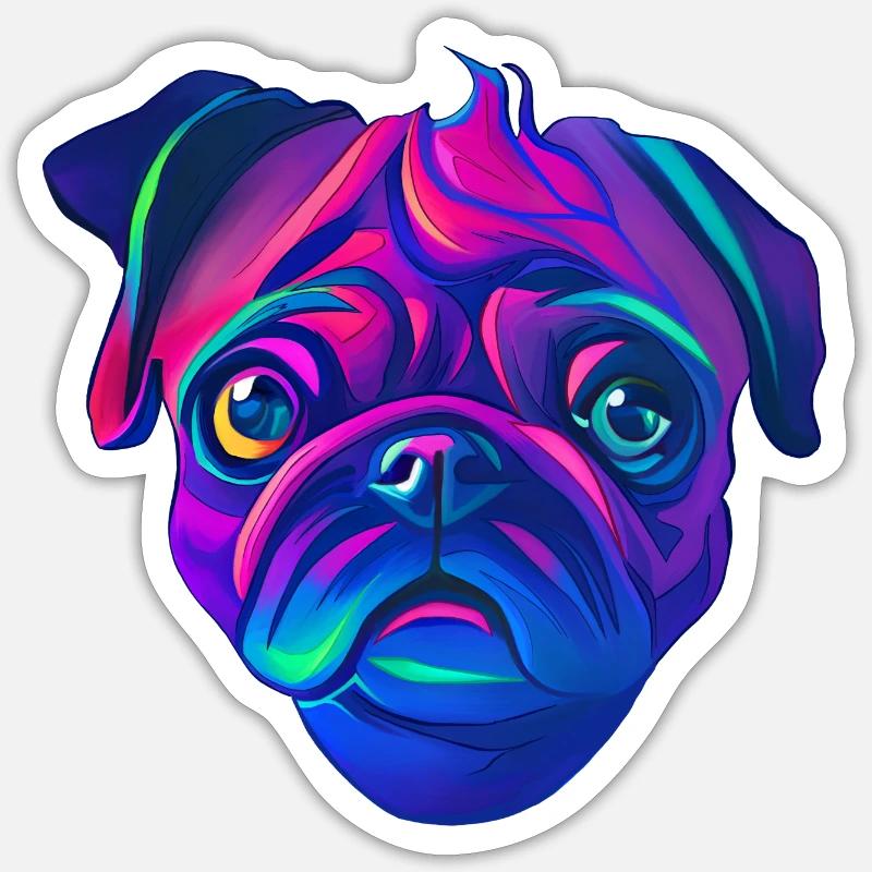 Carlin - Sticker taille S (10 x 10 cm) - blanc mat