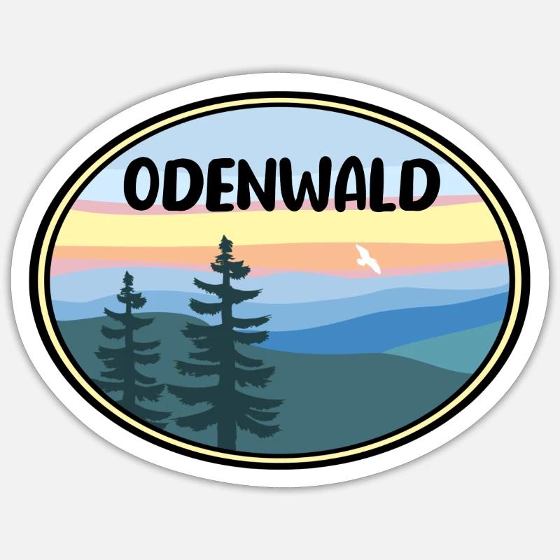 Odenwald Sticker Größe S (10 x 10 cm)