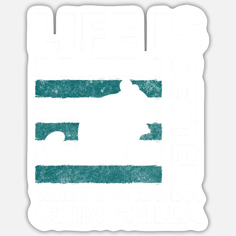 Animal de compagnie mignon - Sticker taille S (10 x 10 cm) - blanc mat