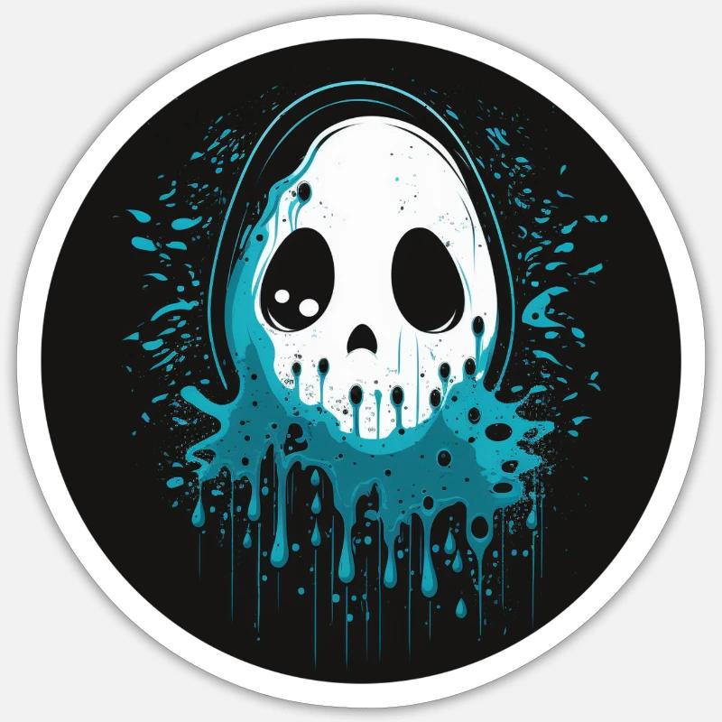 Geist - Sticker taille S (10 x 10 cm) - blanc mat