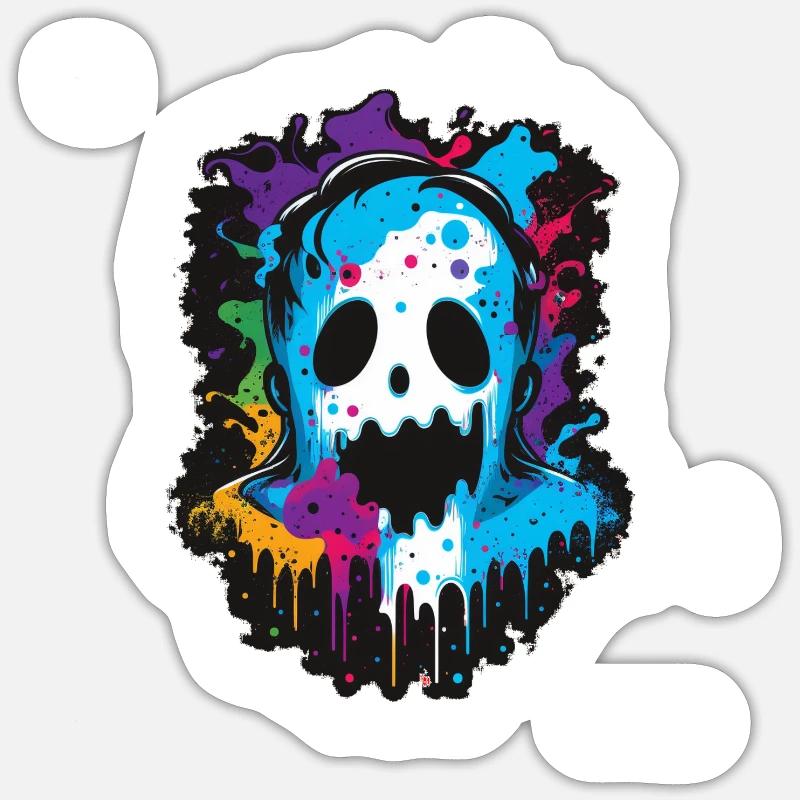 Geist - Sticker taille S (10 x 10 cm) - blanc mat