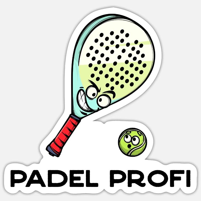 Padel Game Player Statement Padel Racket Balls Sticker size S (10 x 10 cm)