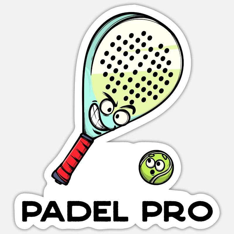 Déclaration de recul Racket Ball Déclaration Padel Sticker taille S (10 x 10 cm)