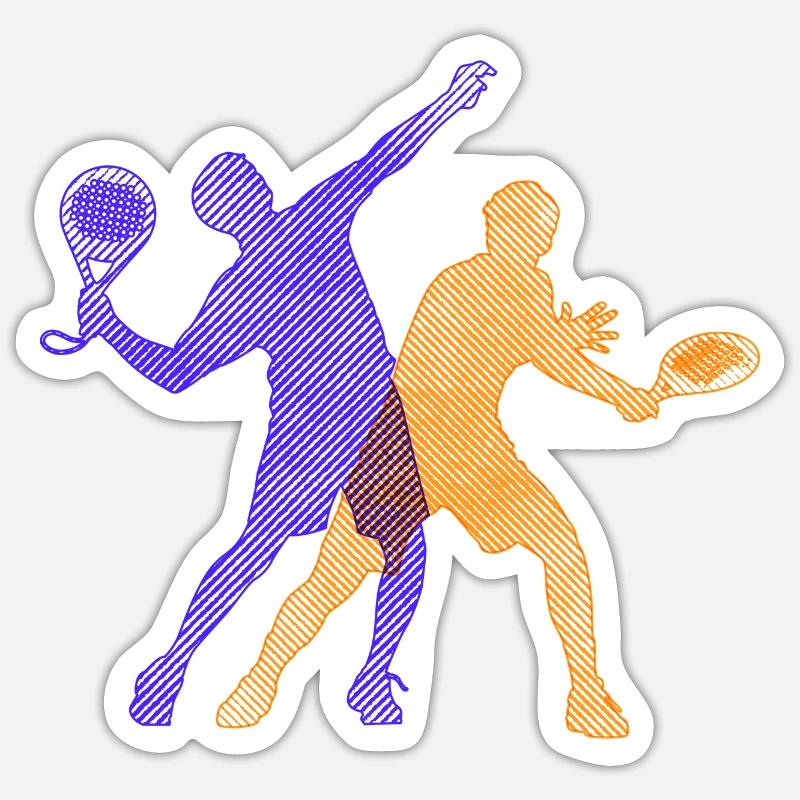 Padel Training Player Trainer Padel Game Racket Sticker size S (10 x 10 cm)