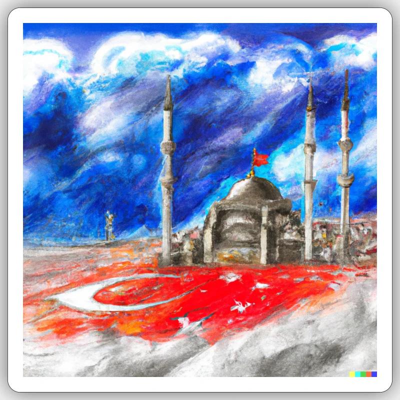 Moschee Sticker Größe S (10 x 10 cm)