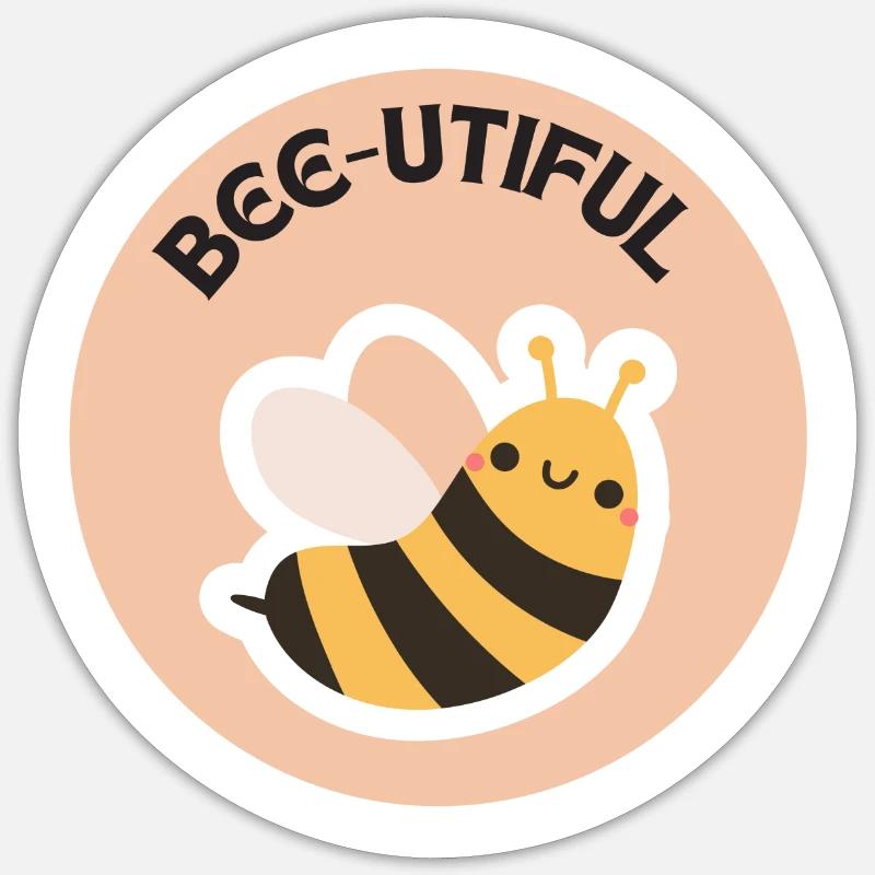 Bee-utiful Sticker Größe S (10 x 10 cm)