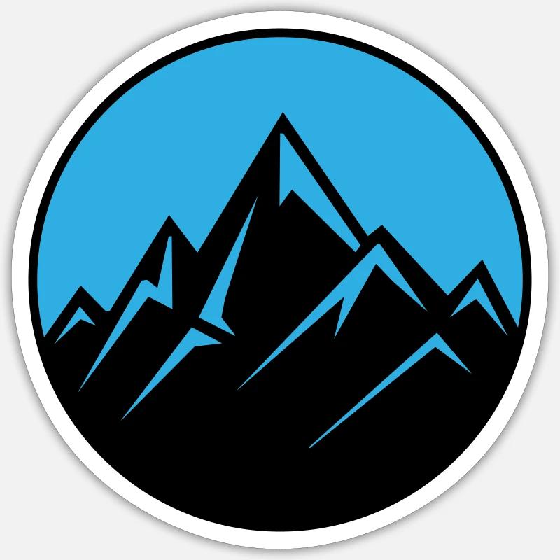 mountains Sticker size S (10 x 10 cm)