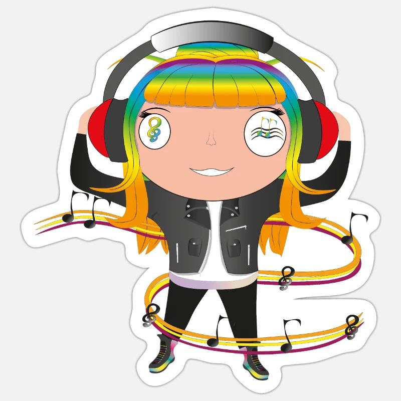 Wuss - Sticker size S (10 x 10 cm) - white matte